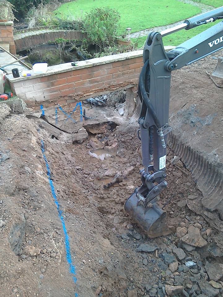 Digger at work
