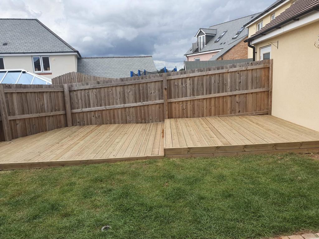 Decking and fencing