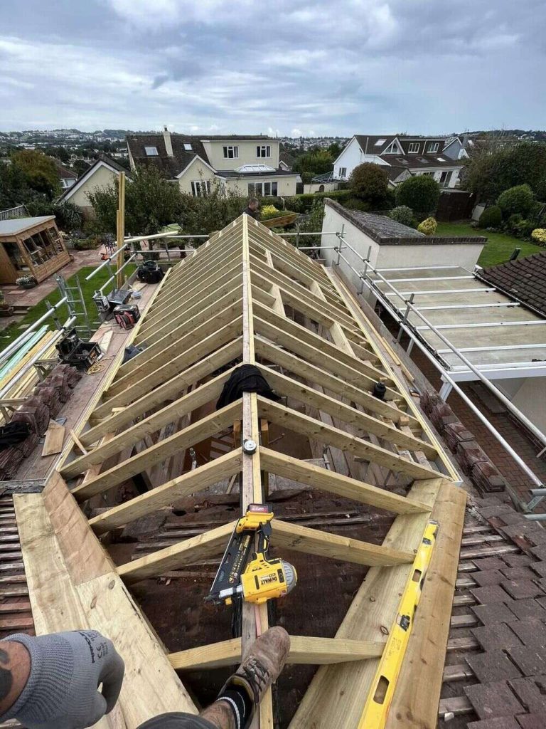Quality new extension roof in progress
