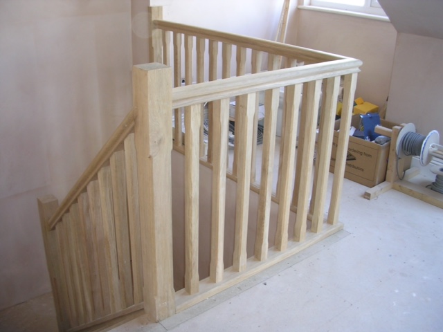 Beautiful balustrades on landing
