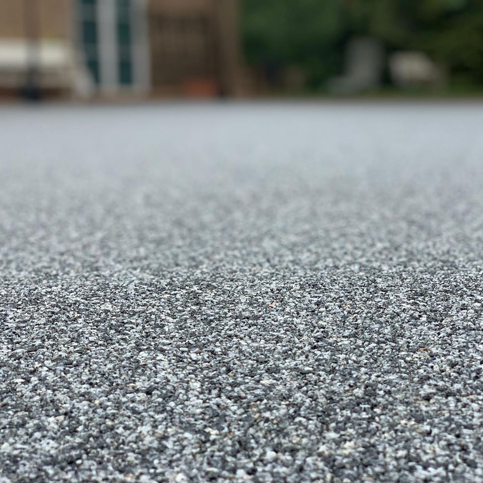 Composite driveway closeup