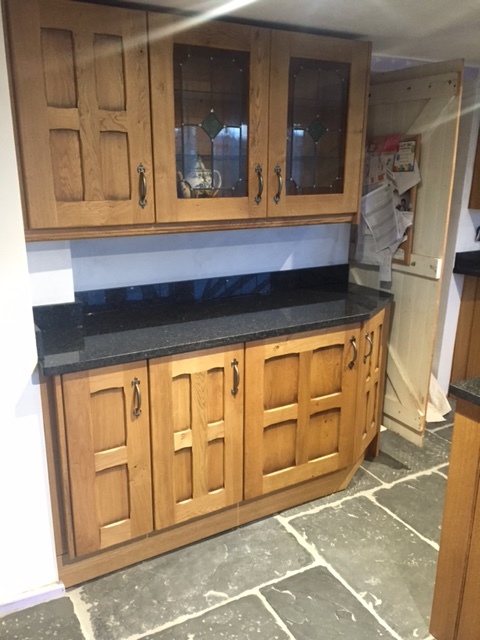 Wooden kitchen units
