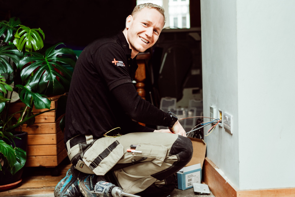 Expert Electrician at work
