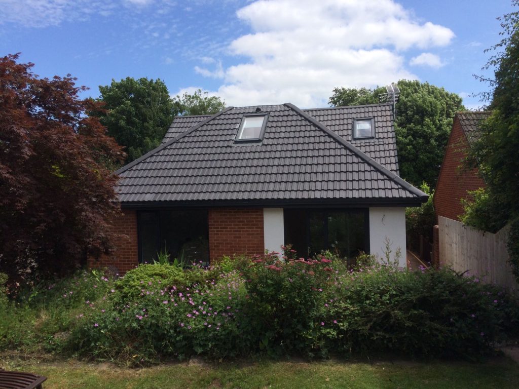 Rear extension to detached house in Teignmouth