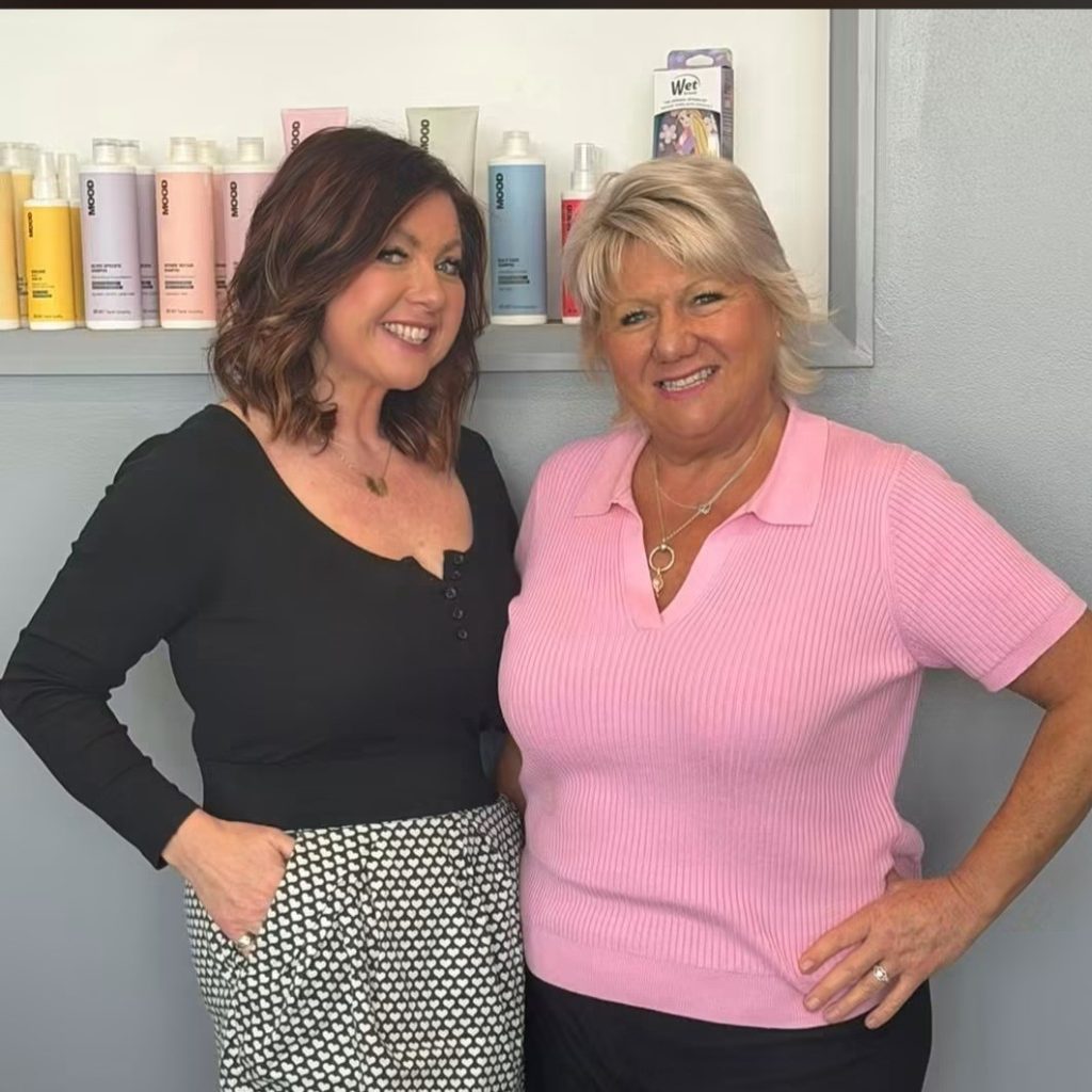 2 smiling hairdressers in Bishopsteignton, Teignmouth